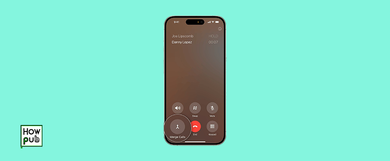 Merge Calls Button on iPhone