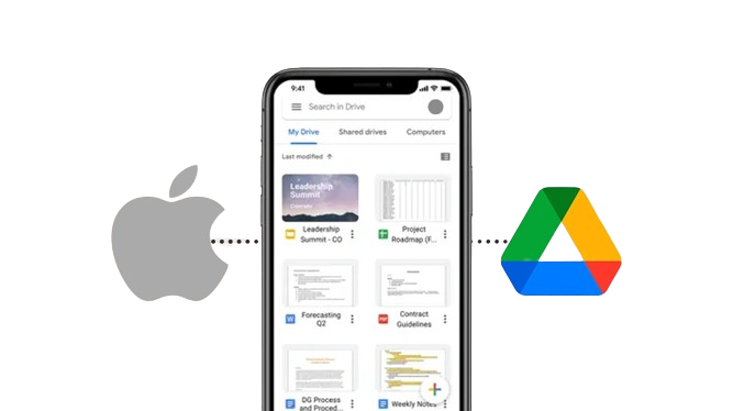 Using Google Drive to send video from iPhone to Android