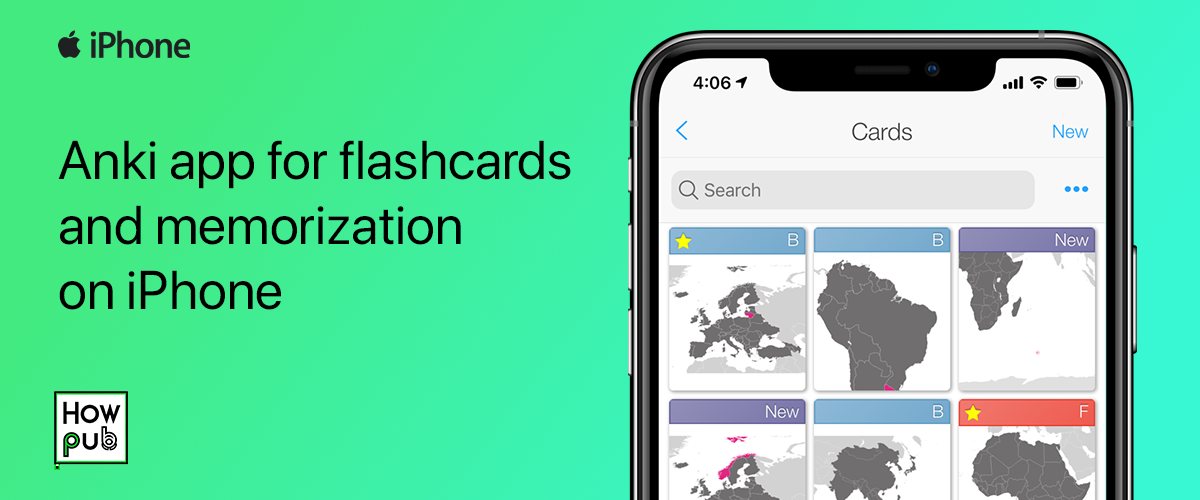 Anki app for flashcards and memorization on iPhone