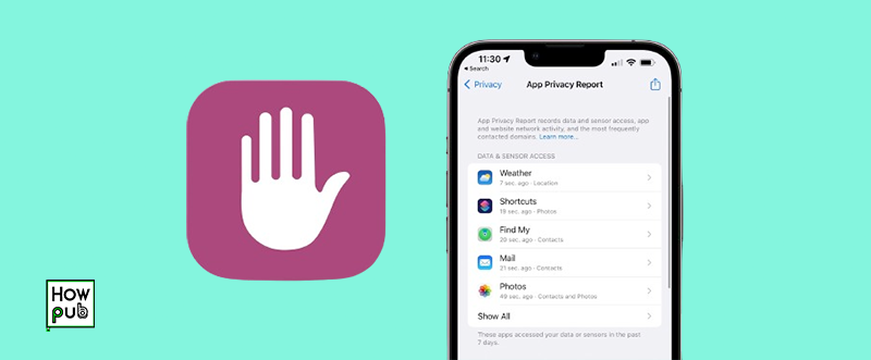 Reviewing App Privacy Report on iPhone