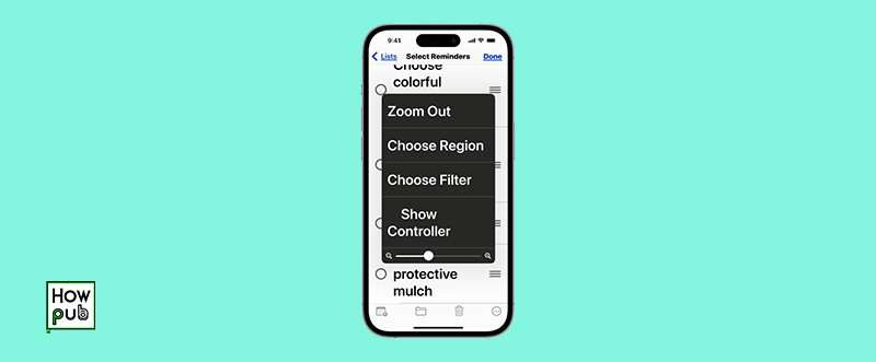 Enable Zoom setting on iPhone