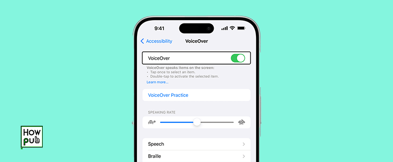 Enable VoiceOver on iPhone