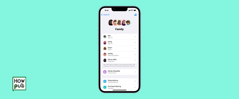 Managing Family Sharing on iPhone