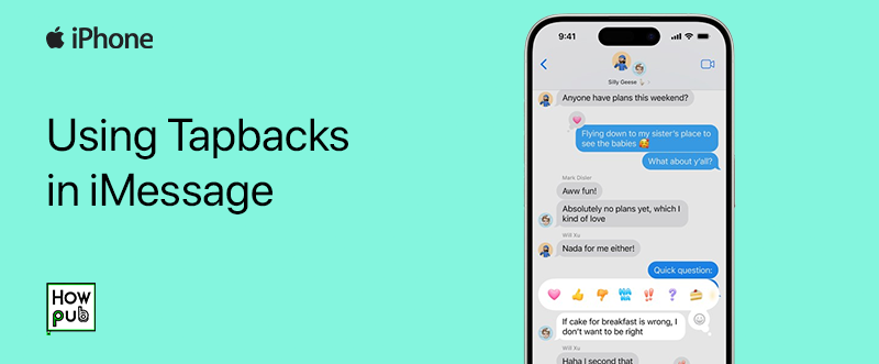 Using Tapbacks in iMessage