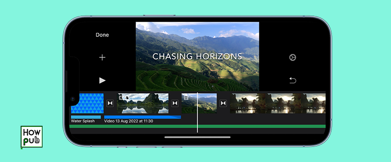 Editing videos using iMovie on iPhone