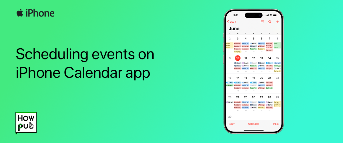 Scheduling events on iPhone Calendar app