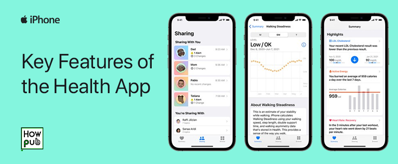 Key features of iPhone Health app for monitoring health metrics