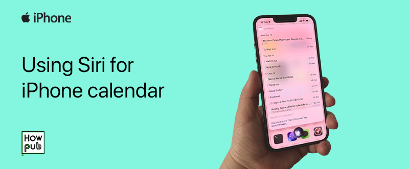 Using Siri for iPhone calendar