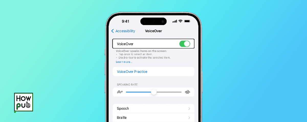 Activating VoiceOver on iPhone