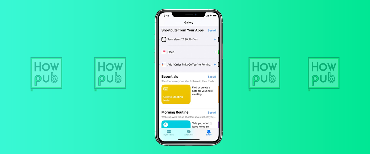 iPhone Shortcuts App Interface for Message Scheduling