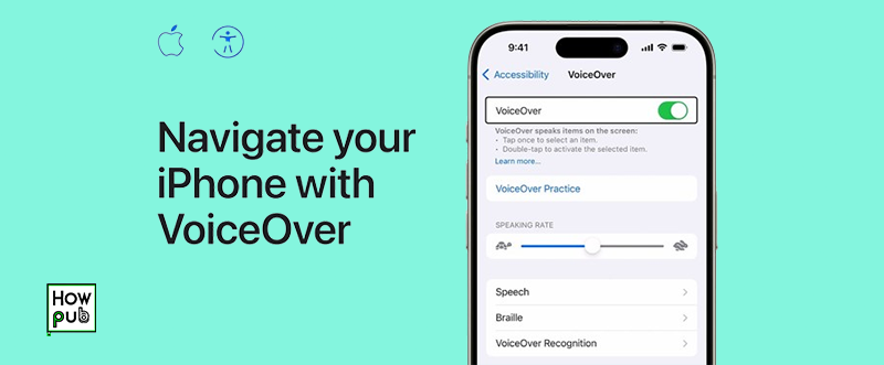 Navigating iPhone using VoiceOver