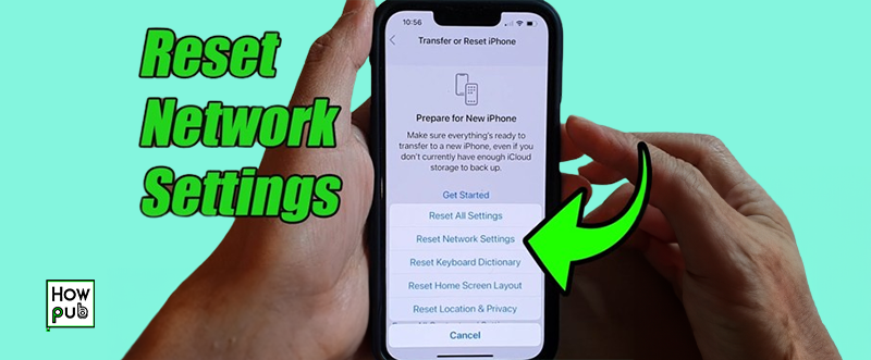 Resetting network settings on iPhone