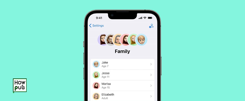 Setting up Screen Time for family members on iPhone