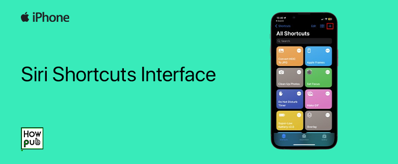 Siri Shortcuts Interface